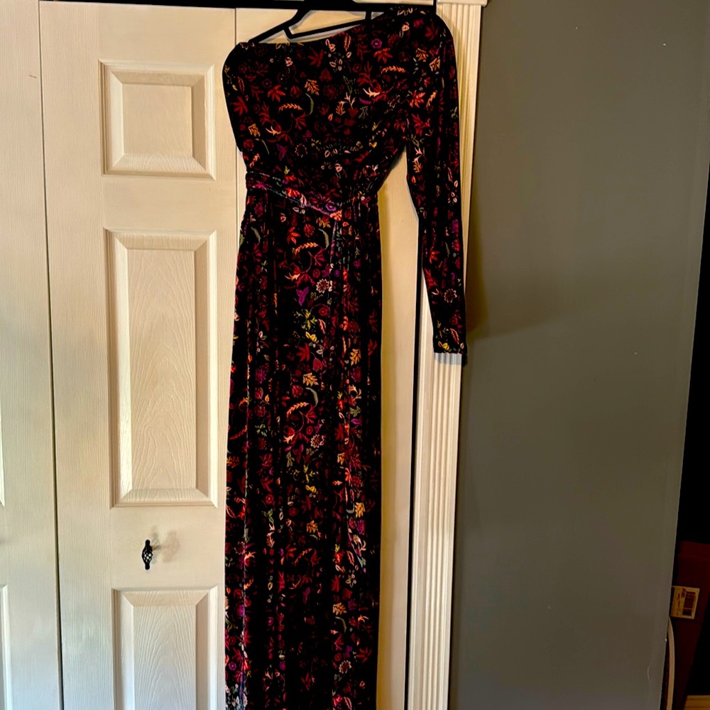 Jewel toned one shoulder jumpsuit. Worn once.